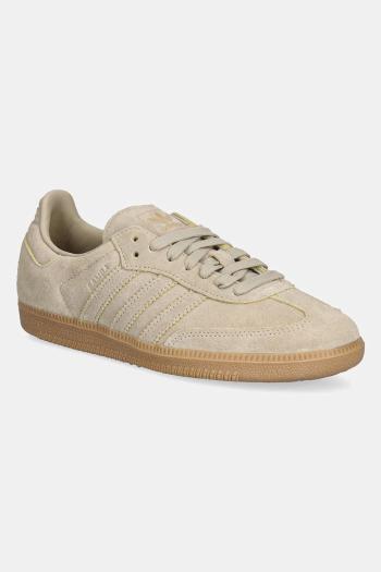 Semišové tenisky adidas Originals Samba OG béžová farba, JI3210