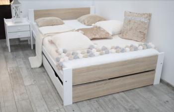 Elvisia Posteľ LEA s matracom a roštom | 90 x 200 cm Farba: dub sonoma