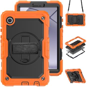 SOLID 360 Odolný obal pre Samsung Galaxy Tab A9 Plus oranžový