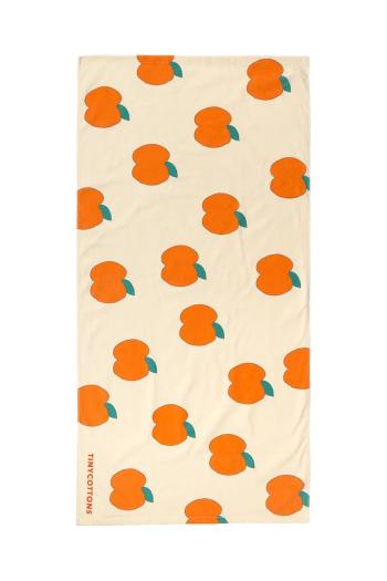 Detský bavlnený uterák Tinycottons APPLES TOWEL béžová farba, SS25-373