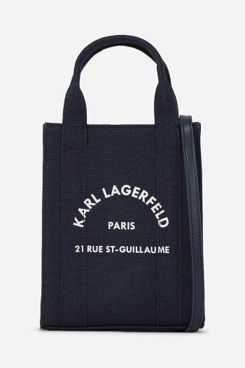 Kabelka Karl Lagerfeld tmavomodrá farba, A1W50039