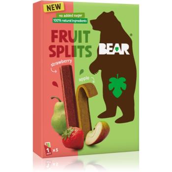 BEAR Fruit Splits Jahoda & Jablko sušené ovocie 5x20 g