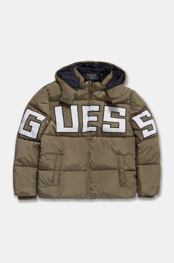 Detská bunda Guess zelená farba, L4BL04 WB240