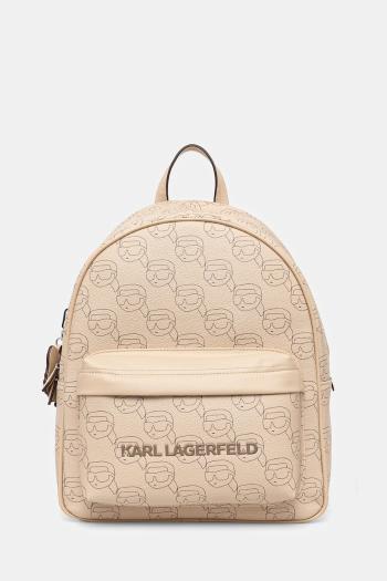Ruksak Karl Lagerfeld dámsky, béžová farba, veľký, vzorovaný, A1W30133