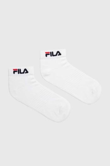 Ponožky Fila 2-pak biela farba