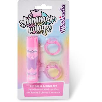 Martinelia Shimmer Wings Lip Balm & Ring Set sada pre deti