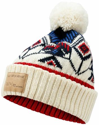 Dale of Norway Vilja Unisex Wool Hat Off White/Navy/Raspberry UNI Lyžiarska čiapka