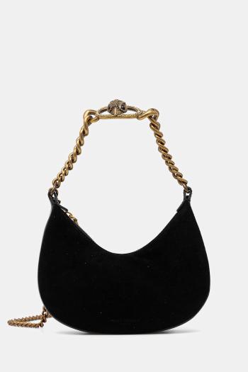 Semišová kabelka Kurt Geiger London CHELSEA čierna farba, 4354600209