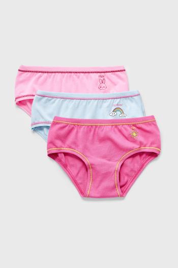 3PACK Dievčenské nohavičky Rainbow