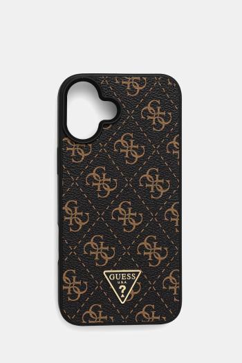 Puzdro na mobil Guess iPhone 16 Plus 6.7" čierna farba, GUHCP16MPG4GPK