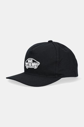 Bavlnená šiltovka Vans čierna farba, VN000QAJBLK1