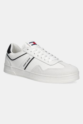 Tenisky Tommy Jeans THE GREENWICH LEATHER biela farba, EM0EM01571