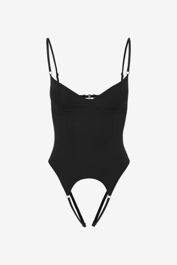 Čierne crotchless body Rossa