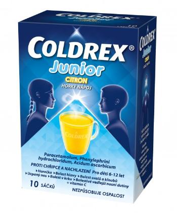 COLDREX Junior Citrón 10 vrecúšok