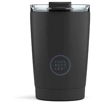 COOL BOTTLES TERMO 330 ML Rozsdamentes thermo bögre, fekete, méret 330 ML