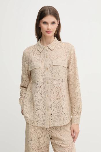 Košeľa Dkny šedá farba, regular, s klasickým golierom, DJ5W2132