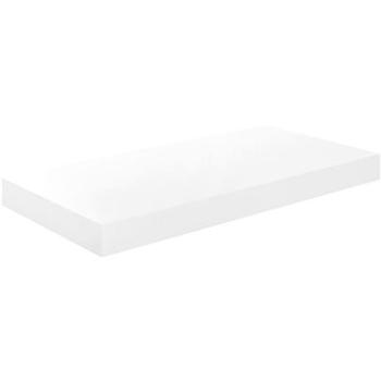 Shumee plávajúca nástenná biela vysoký lesk 50×23×3,8 cm MDF, 323745