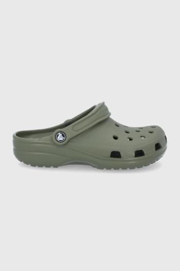 Šľapky Crocs Classic dámske, zelená farba, 10001