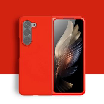 RUBBER Ochranný kryt pre Samsung Galaxy Z Fold6 5G červený