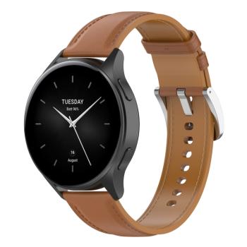 LEATHER Kožený remienok pre Xiaomi Watch 2 svetlohnedý