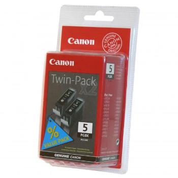 Canon originál ink PGI-5 BK, 0628B025, 0628B030, black, 2ks, 2-pack, čierna