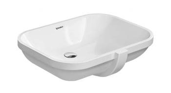 DURAVIT - D-Code Umývadlo zápustné, 56x40 cm, s prepadom, bez otvoru na batériu, biela 0338560000