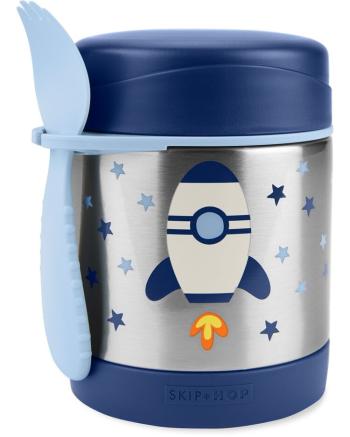 SKIP HOP Spark Style Termoska na jedlo s lyžičkou/vidličkou Raketa 325 ml, 3r+