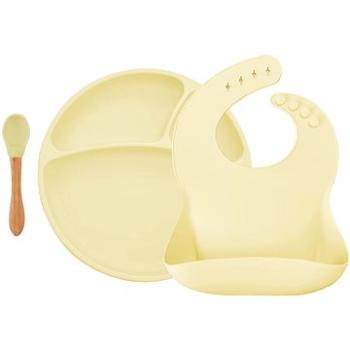 MINIKOIOI set na stolovanie BLW II, Mellow Yellow (8681176334391)