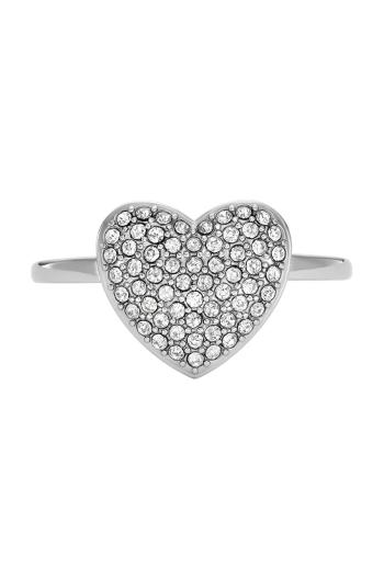Prsteň Fossil Sadie Glitz Heart JF04677040