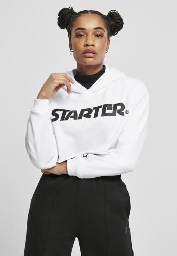 Ladies Starter Cropped Hoody white - M