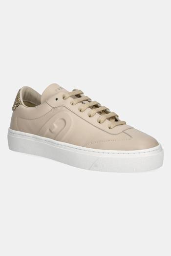 Kožené tenisky Furla Enjoy Lace-Up Sneaker béžová farba, YJ10ENJ BX3726 3735S