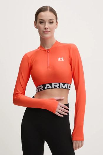 Tréningová mikina Under Armour HotGear oranžová farba, s potlačou, 1388692