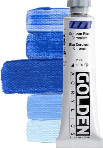 Golden Artist Colors Heavy Body Akrylová farba Cerulean Blue, Chromium 59 ml 1 ks