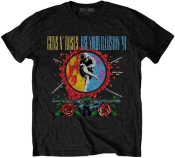 Guns N' Roses Tričko Use Your Illusion Circle Splat Unisex Black 2XL