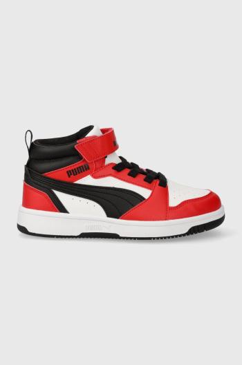 Detské tenisky Puma Rebound V6 Mid AC+ PS červená farba