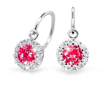 Cutie Jewellery Detské náušnice z bieleho zlata C2745-10-X-2 červená