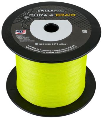 Spiderwire splietaná šnúra dura4 yellow-priemer 0,40 mm / nosnosť 45 kg