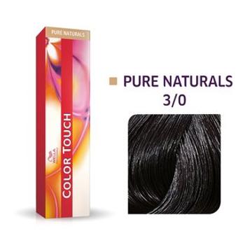 Wella Professionals Color Touch Pure Naturals profesionálna demi-permanentná farba na vlasy s multi-rozmernym efektom 3/0 60 ml