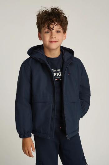 Detská bunda Tommy Hilfiger tmavomodrá farba, KB0KB09365