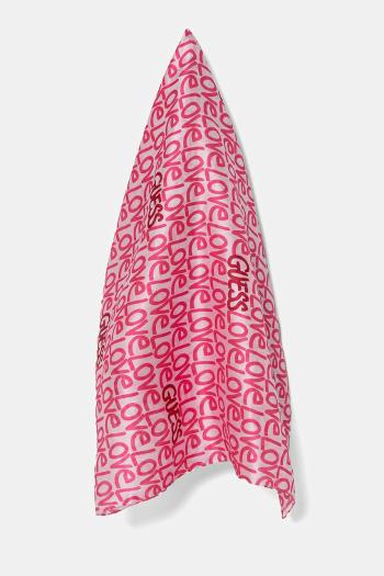 Šatka Guess dámske, ružová farba, vzorovaná, AW5299 SIL03