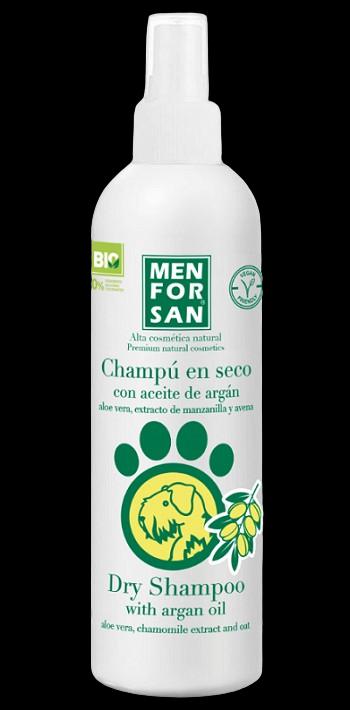 MEN FOR SAN suchý šampón pre psov s argánovým olejom 250ml