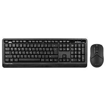 A4Tech FG1012S, Sada klávesnice s bezdrátovou optickou myší, CZ, 2.4 [Ghz], černá