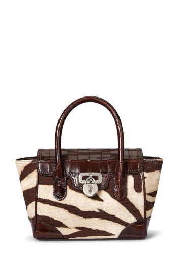 Kabelka Lauren Ralph Lauren hnedá farba, 431969470