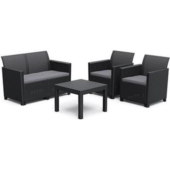 KETER - Súprava záhradného nábytku CLAIRE 2 SEATERS SOFA, grafit (252643)