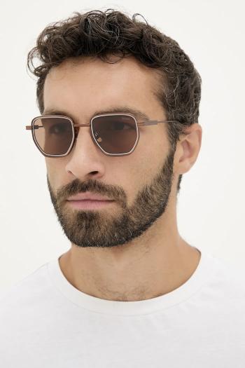 Slnečné okuliare Zegna hnedá farba, EZ0256_4938E