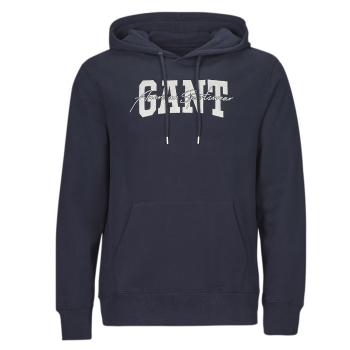 Gant  ARCH SCRIPT HOODIE  Mikiny Námornícka modrá