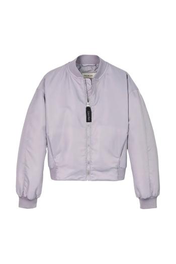 Detská bunda bomber Calvin Klein Jeans fialová farba, IG0IG02956