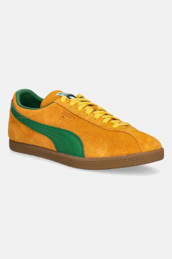 Semišové tenisky Puma Brasil oranžová farba, 401048