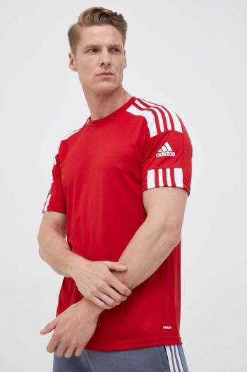 Tréningové tričko adidas Performance Squadra 21 červená farba, s nášivkou