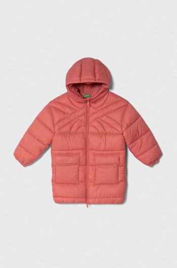 Detská bunda United Colors of Benetton fialová farba